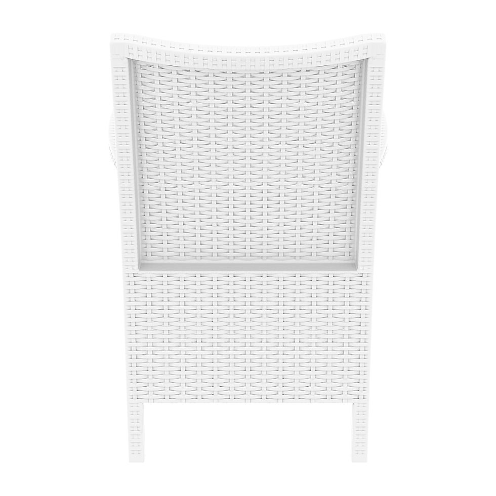 Thumbnail: White Finical Armchair back