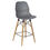 Thumbnail: Seatable Recycled Rockford K-Frame Beech Shell Grey