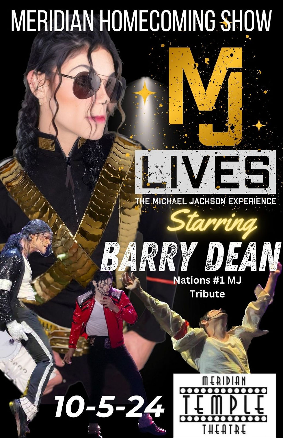 THE MICHAEL JACKSON EXPERIENCE - STARRING - BARRY DEAN (CANCELLED)