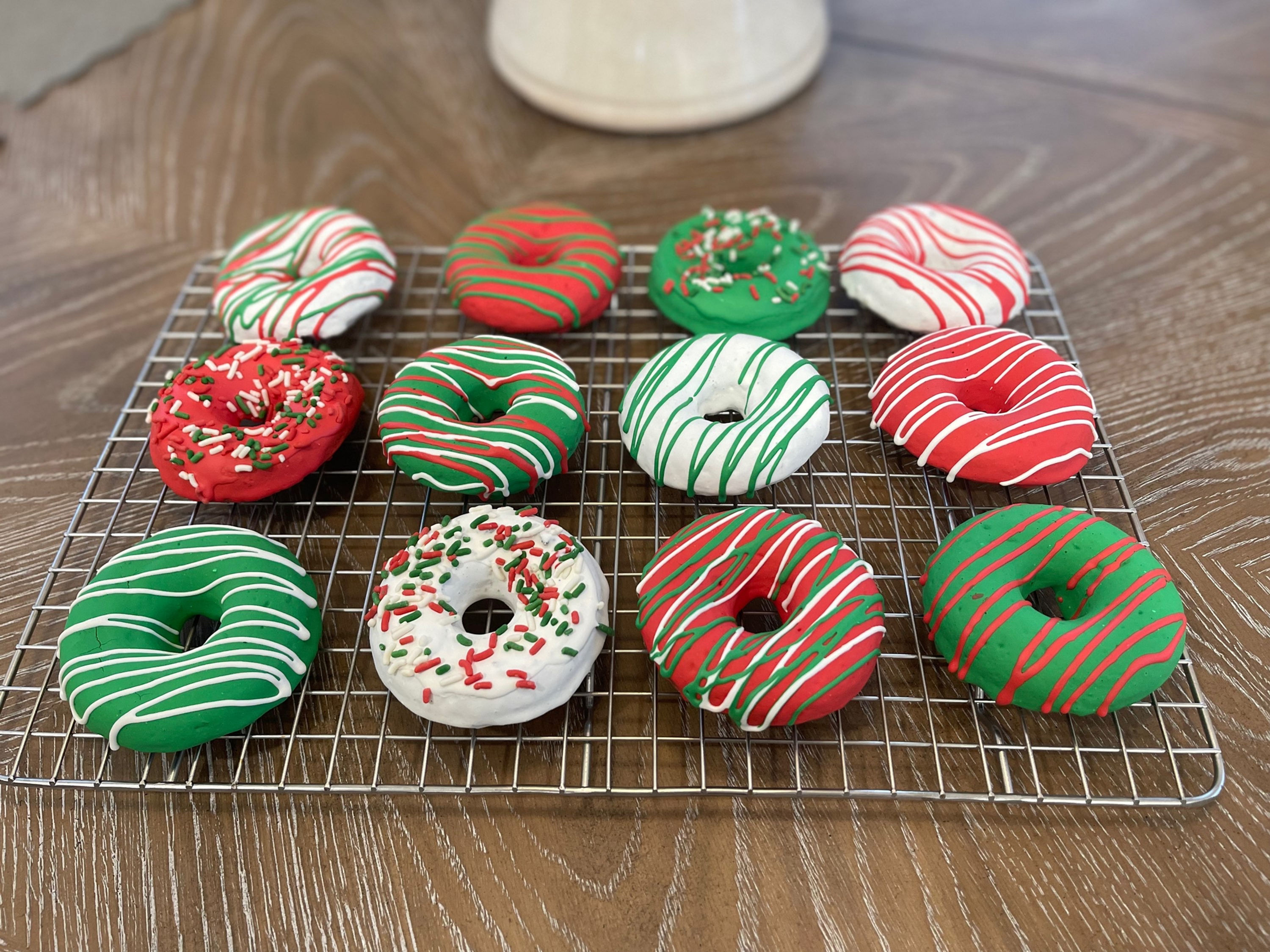 Large Christmas Doggy Donut Treat Box