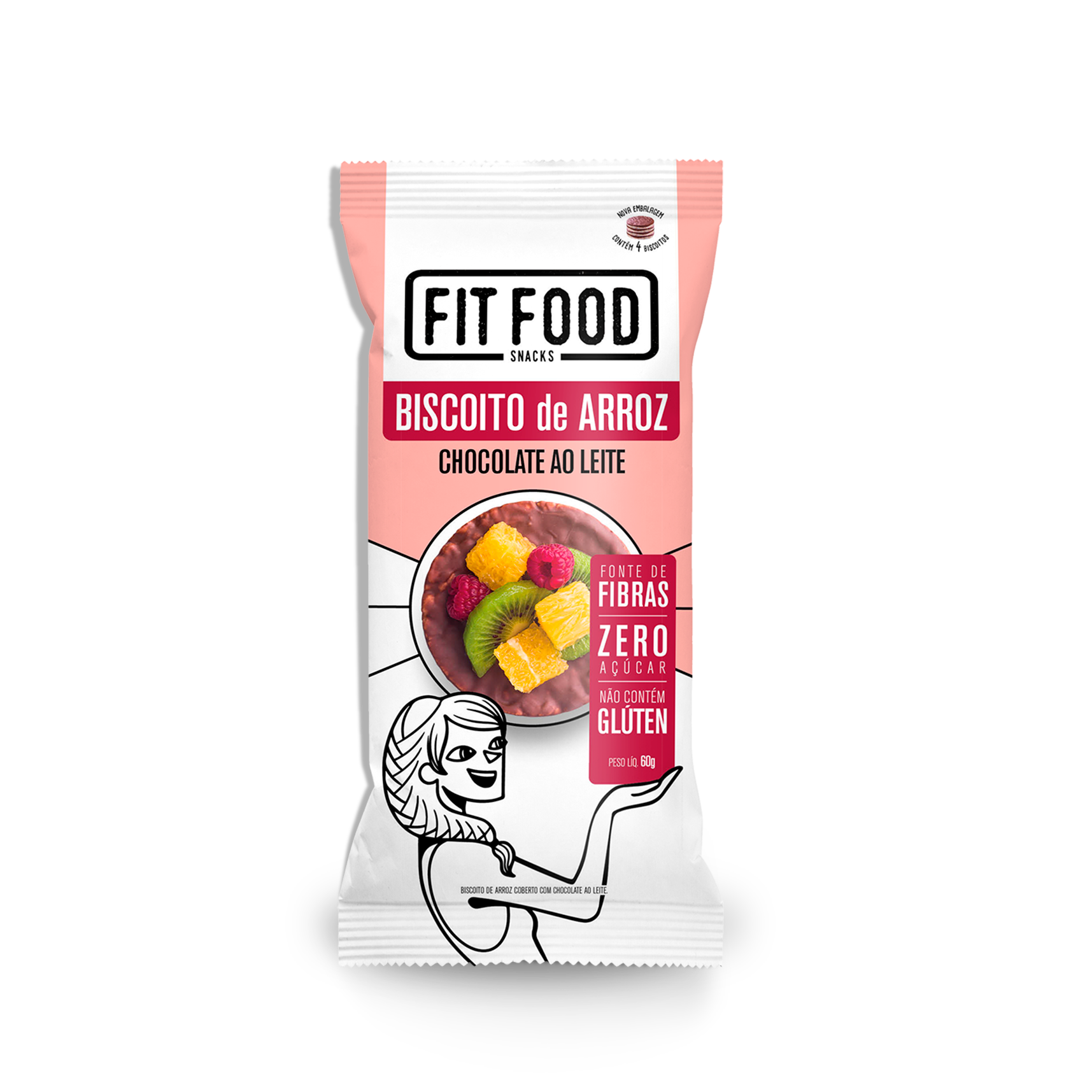 BISCOITO DE ARROZ COM CHOCOLATE