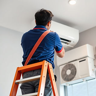 Fan coil unit relocation service by professional aircon technicians in Singapore