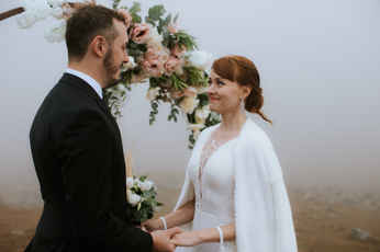 wedding vows in Kazbegi