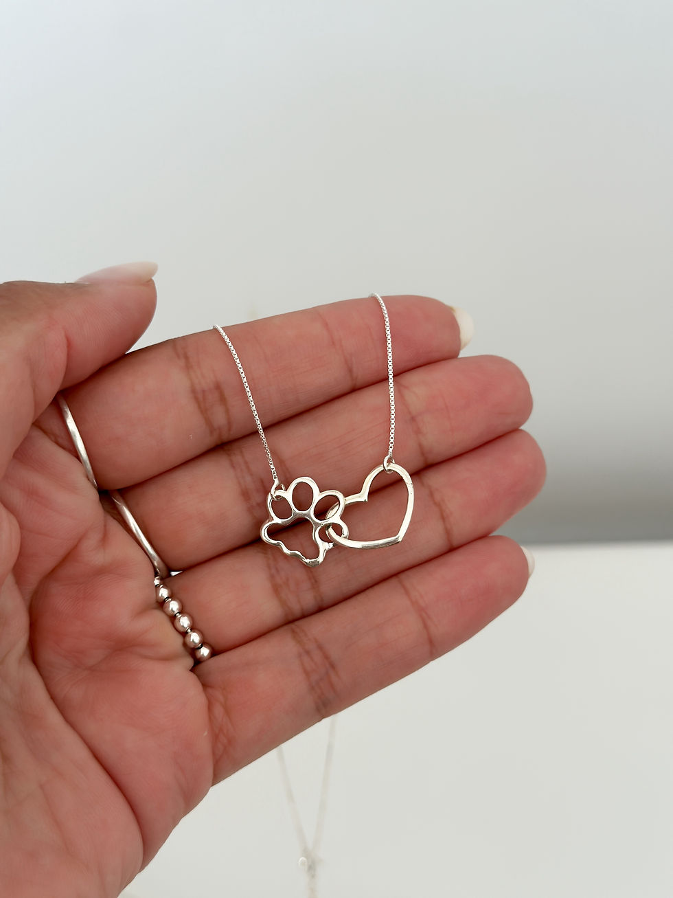 Miniatura: Colar Coração + Pata