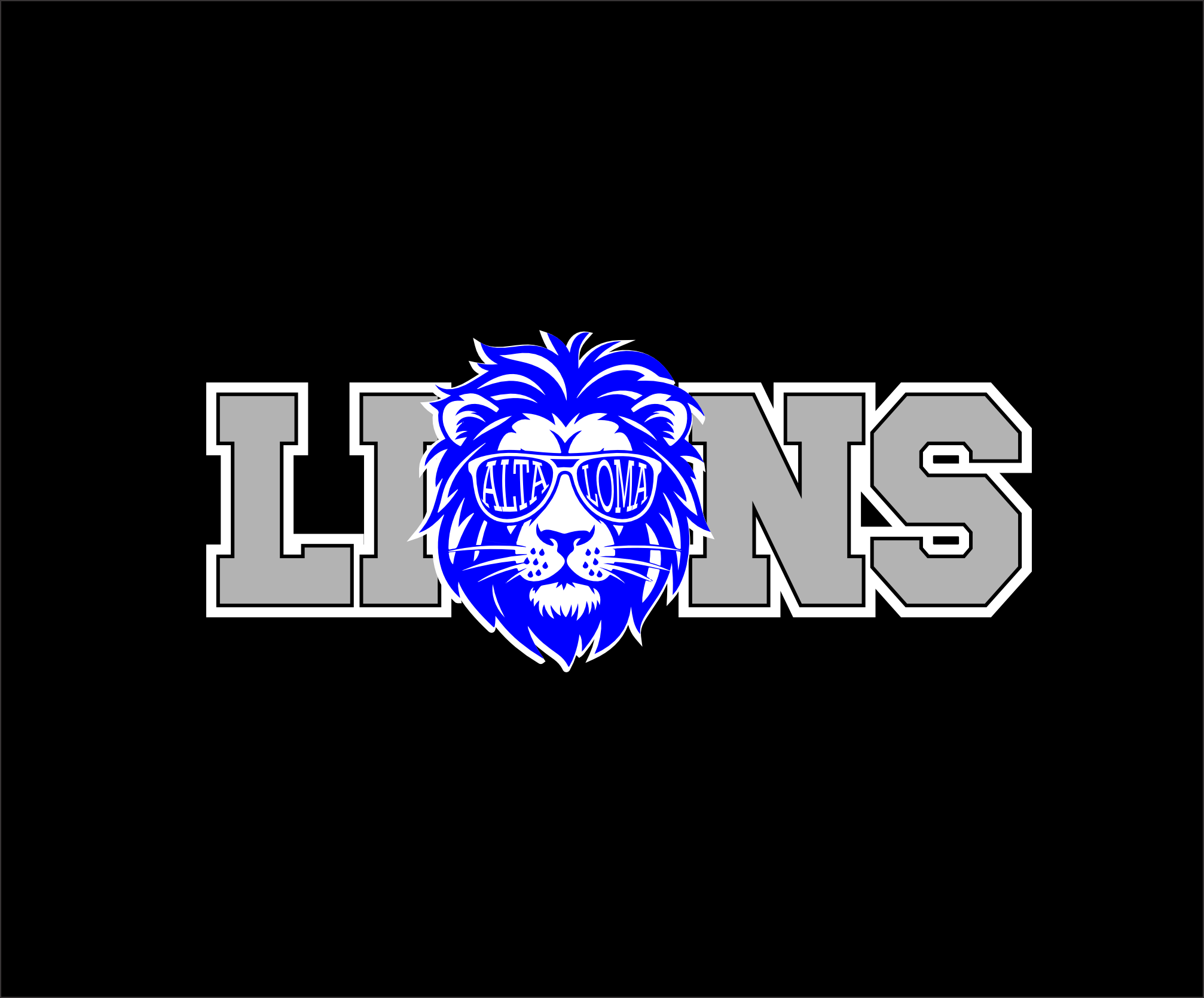 Lions W/Face FLAT PRINT