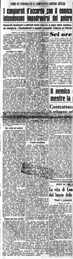 Resto del Carlino 23 Luglio 1944