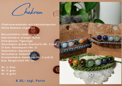 Chakren - Art.Nr. Arm 032 + Farbwunschnummer!
