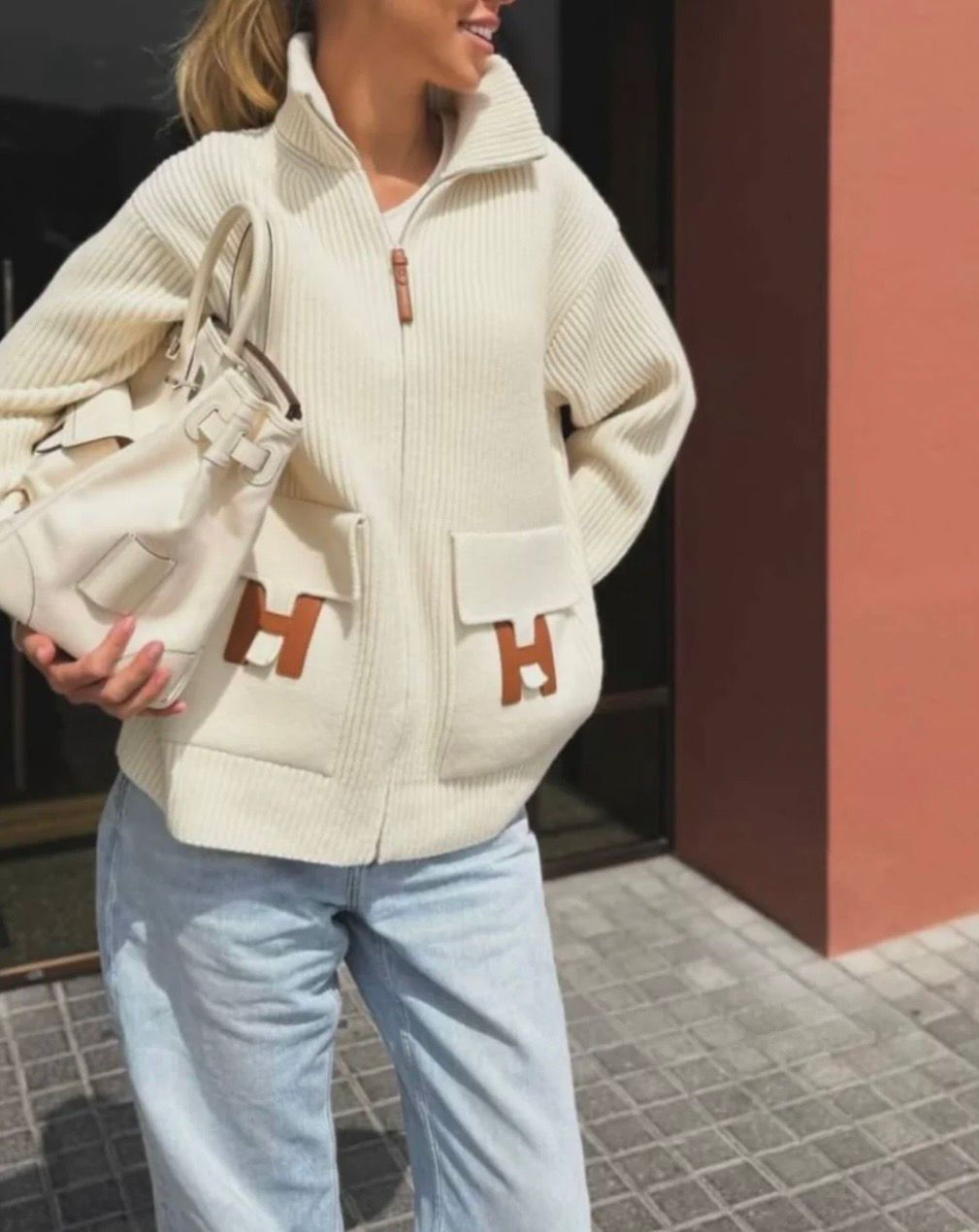Hermes Wool Knit Jacket
