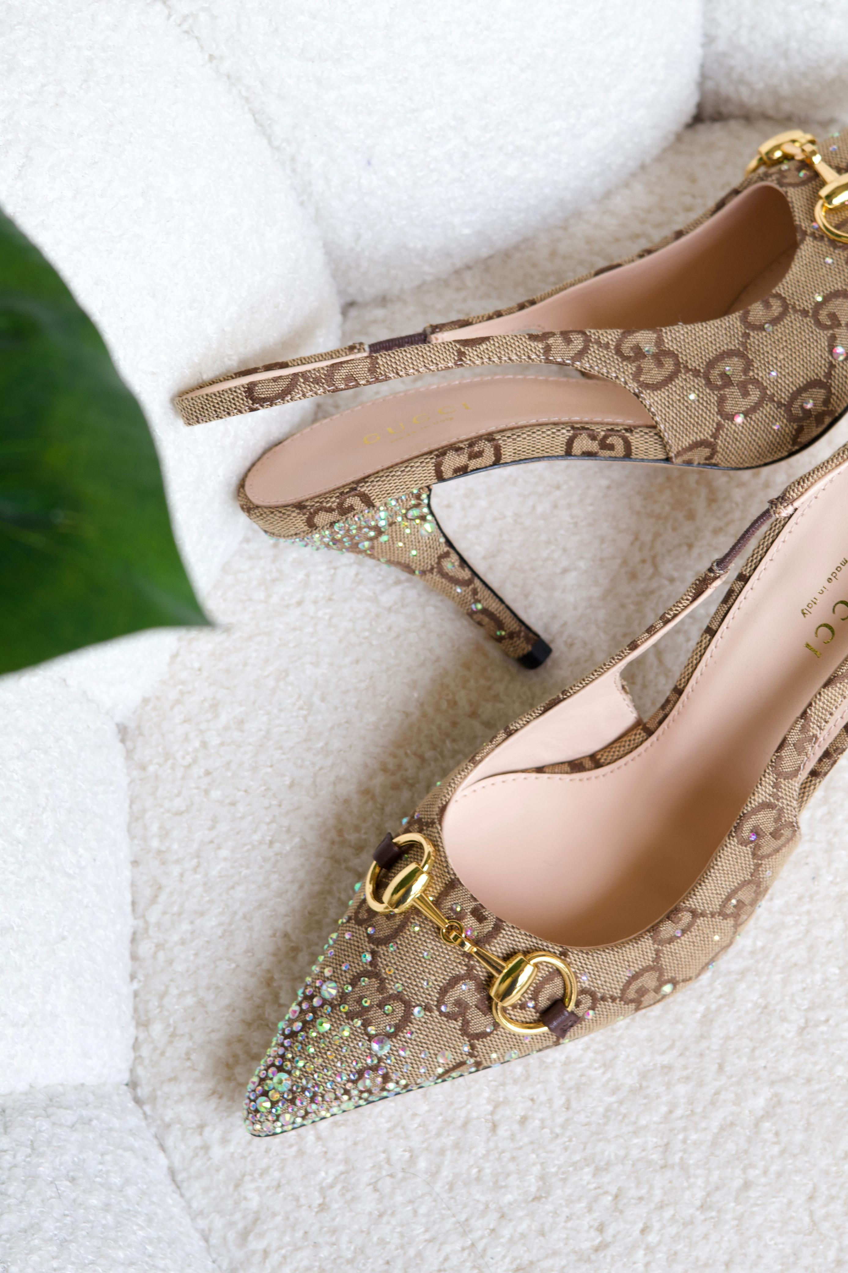 Gucci Crystal Heels