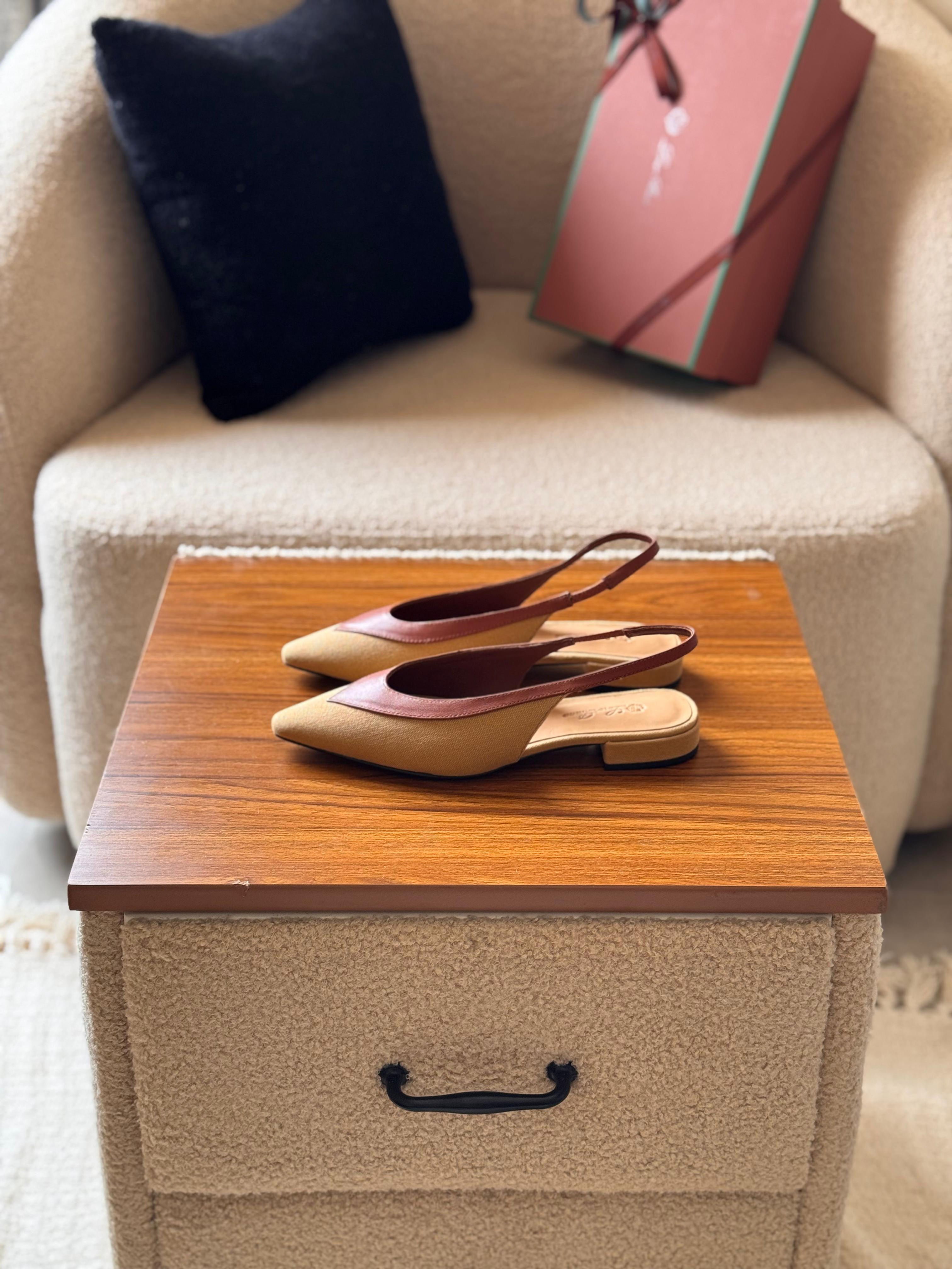 Loro Piana Rebecca Slingback Flats