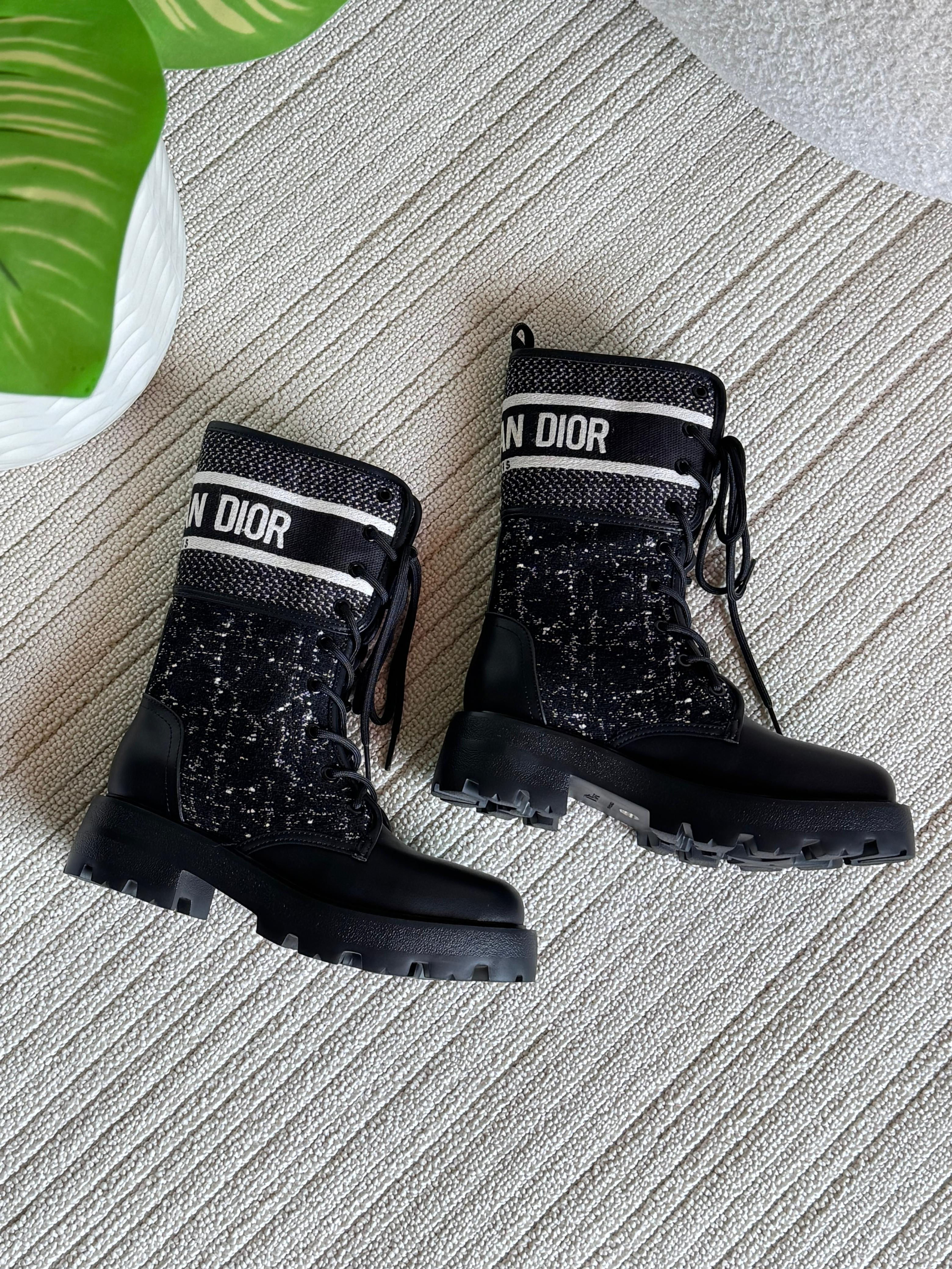 Dior Oblique Jacquard Rubber Rain Boots