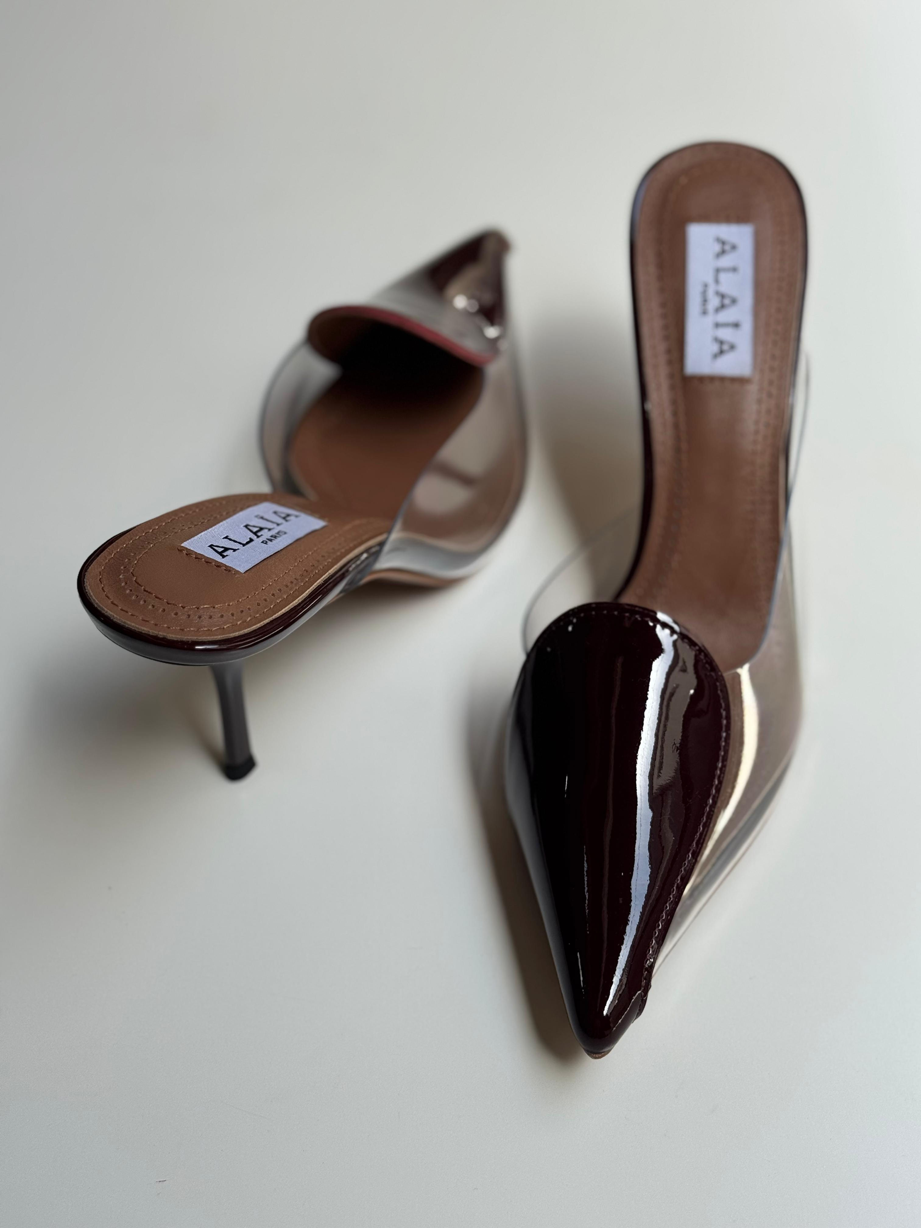 Alaïa Le Cœur Abstrait 90mm Mules