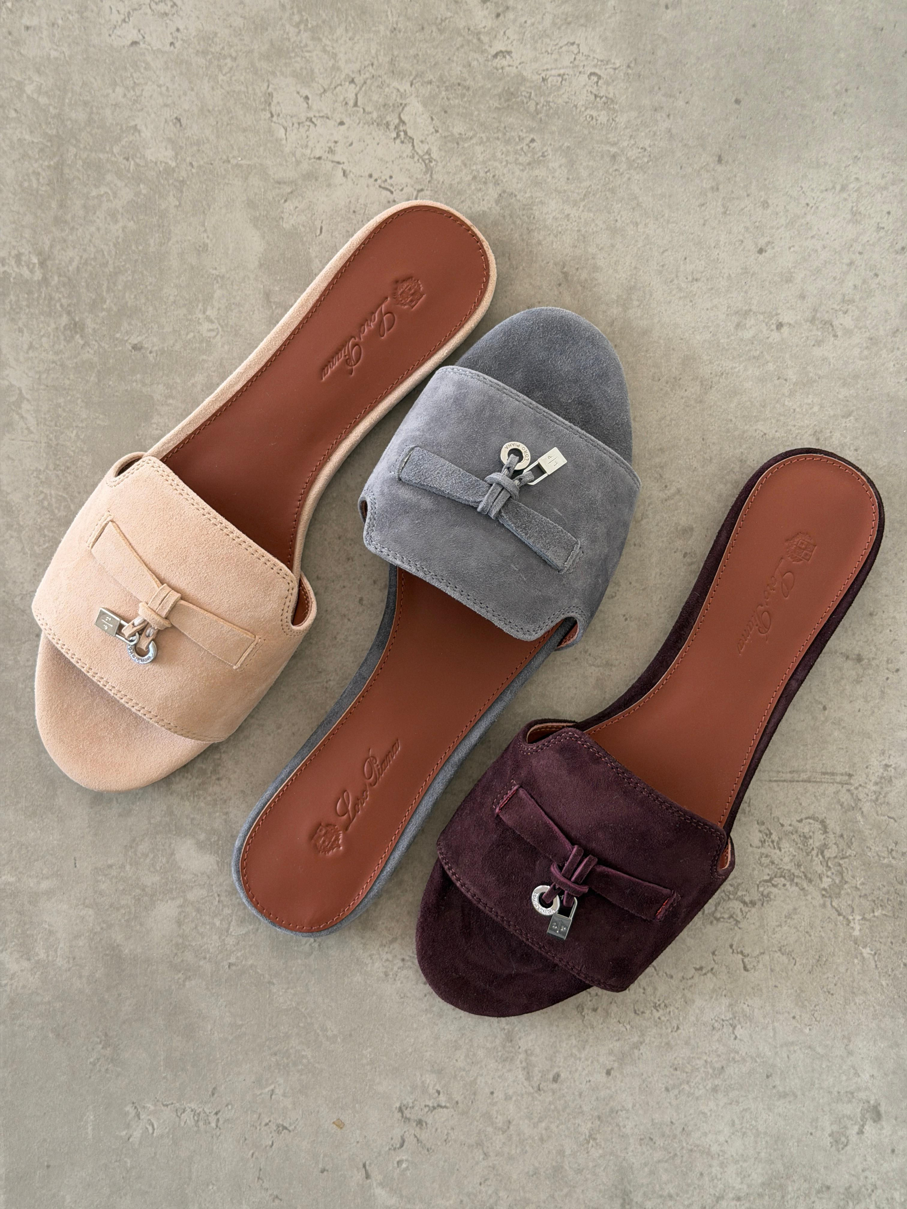 Loro Piana Summer Charms Slides