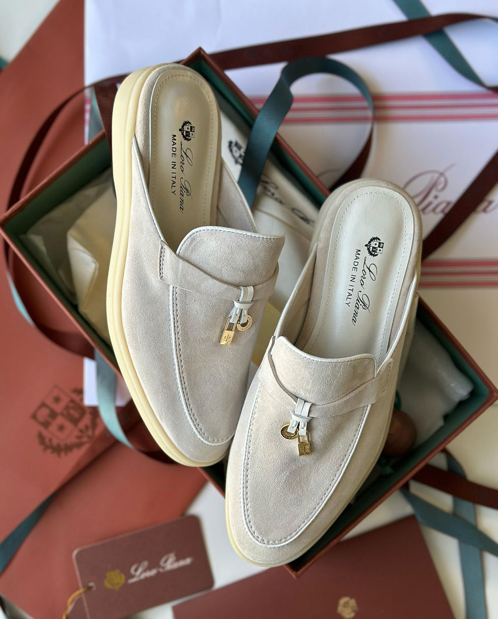 Thumbnail: Loro Piana Charms Walk Babouche Loafer Suede