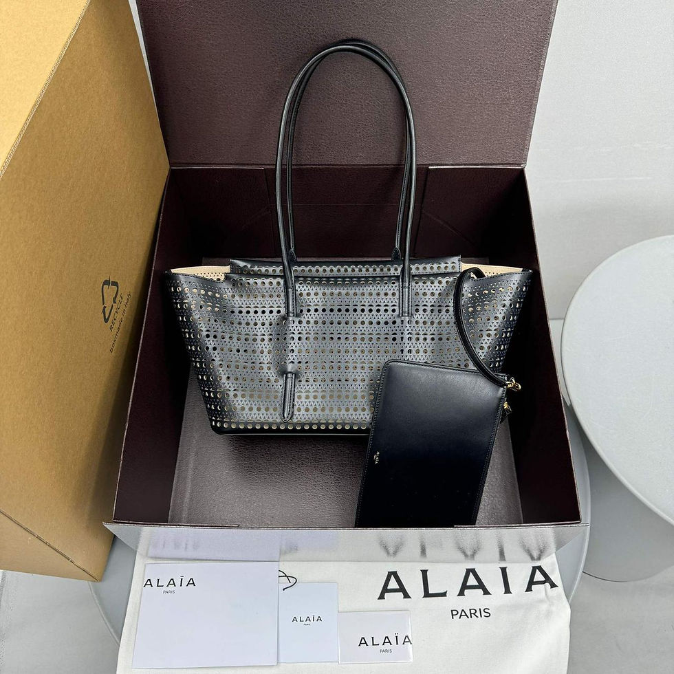 Thumbnail: ALAIA BLACK NEO MINA BAG