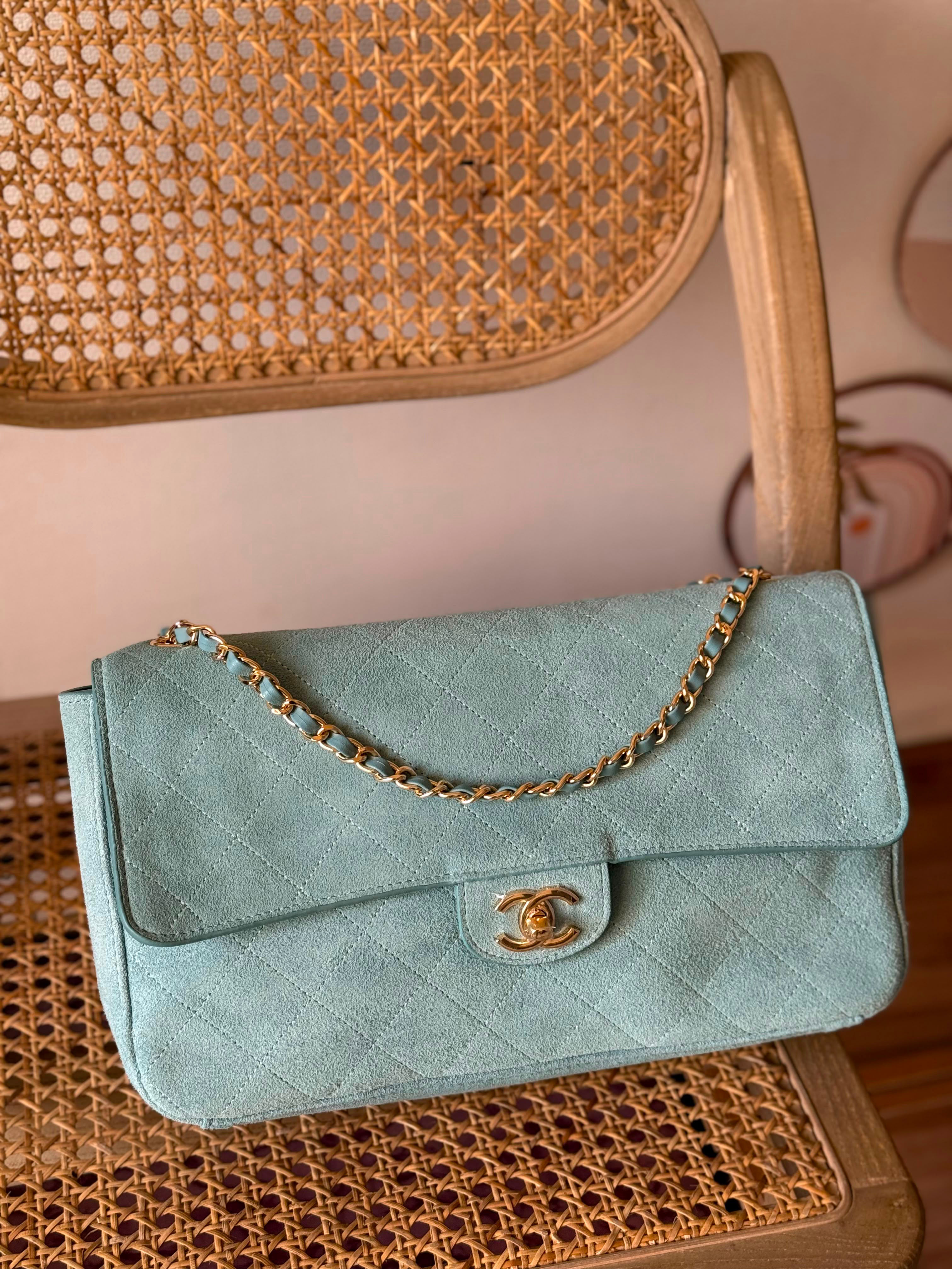 Chanel Suede Maxi Flap Bag