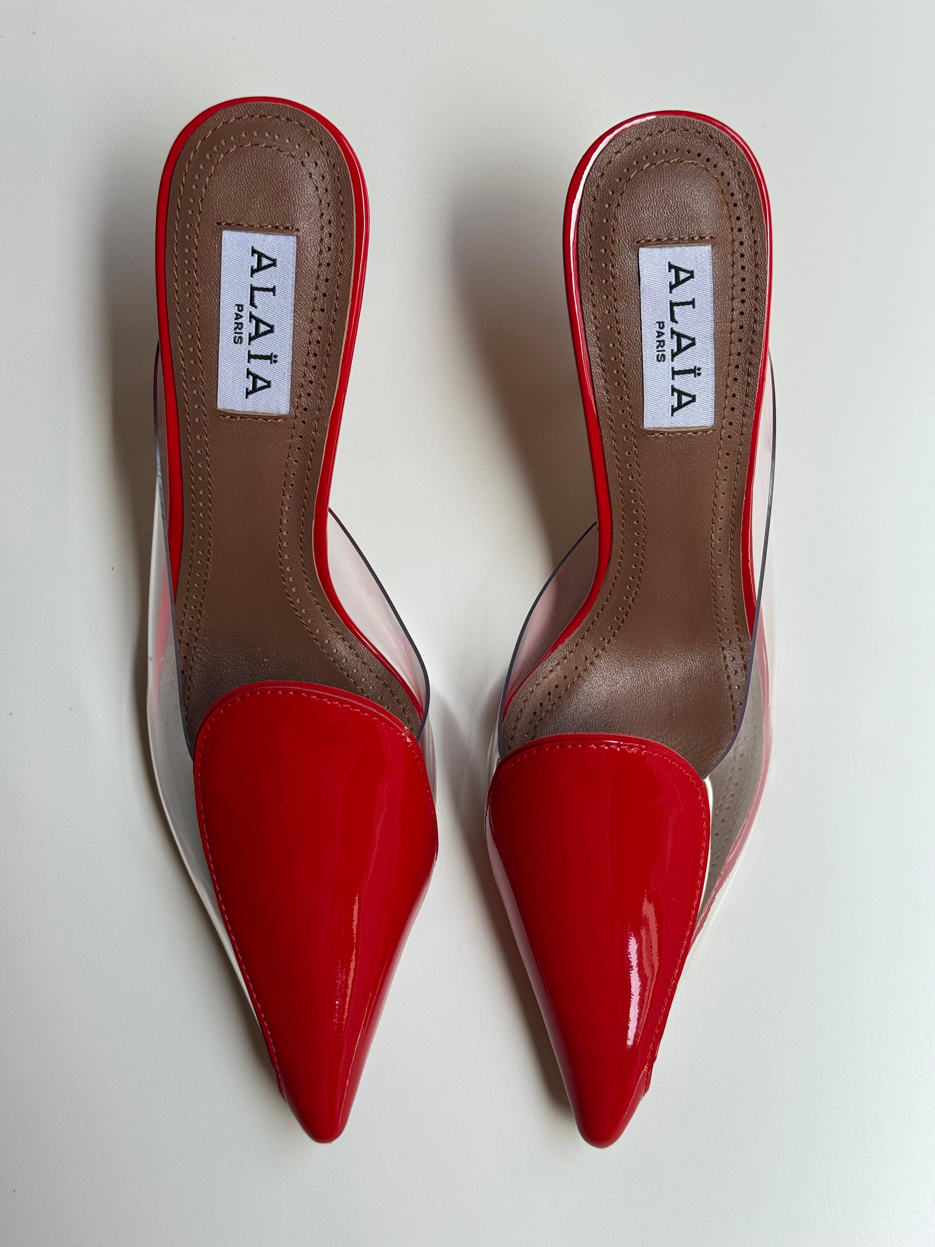 Alaïa Le Cœur Abstrait 90mm Mules