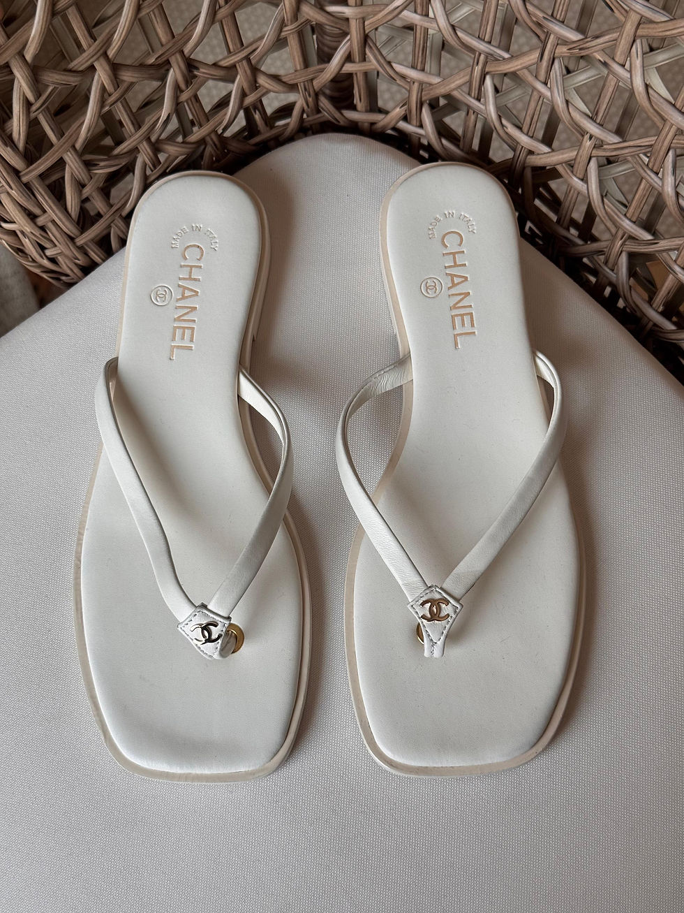Thumbnail: Chanel CC Thong Sandals