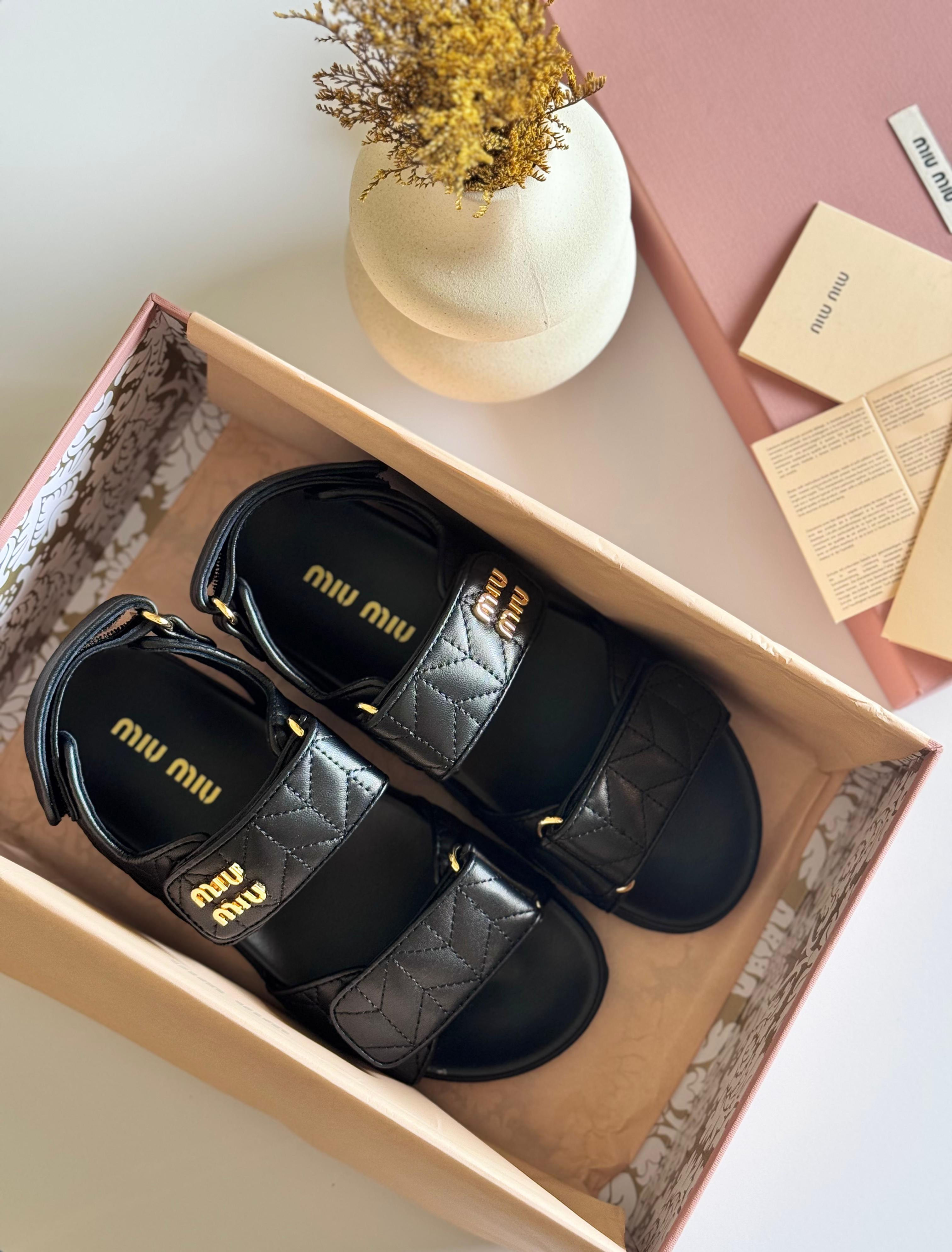 MIU MIU Nappa Sandals