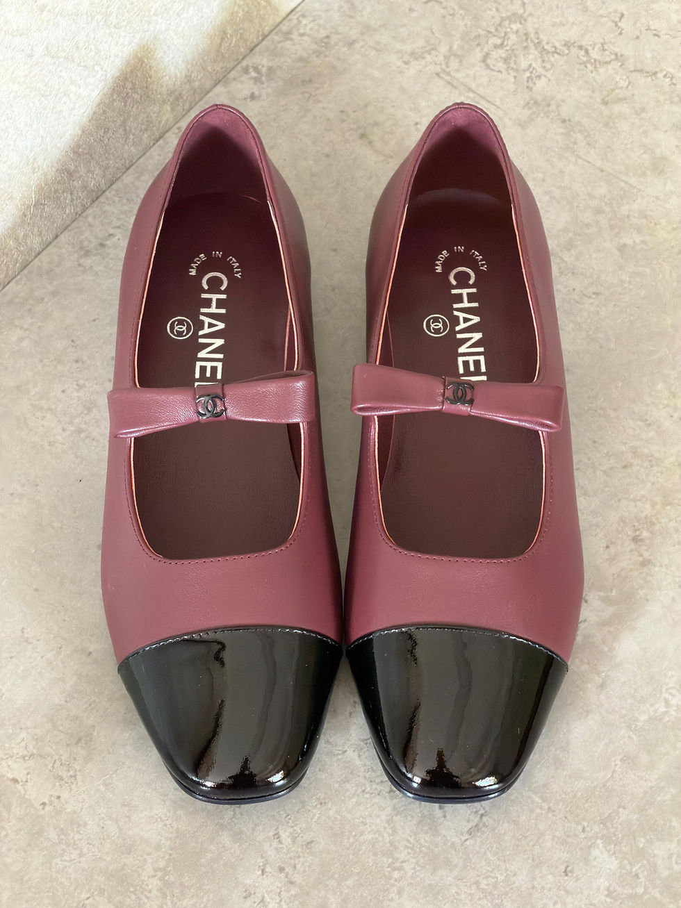 Thumbnail: Chanel Mary Jane ballet flats