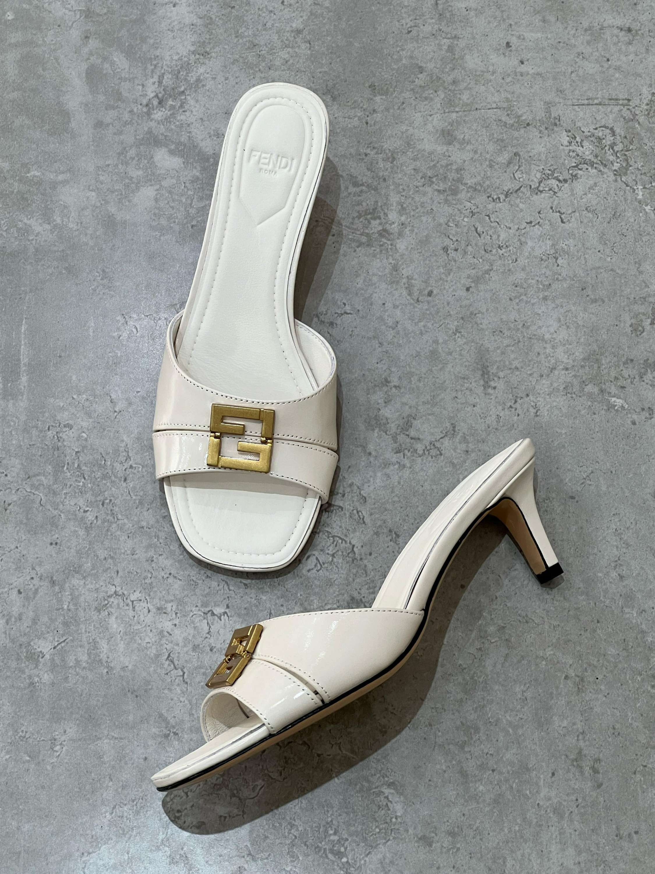 Fendi Fold 55mm Leather Mule