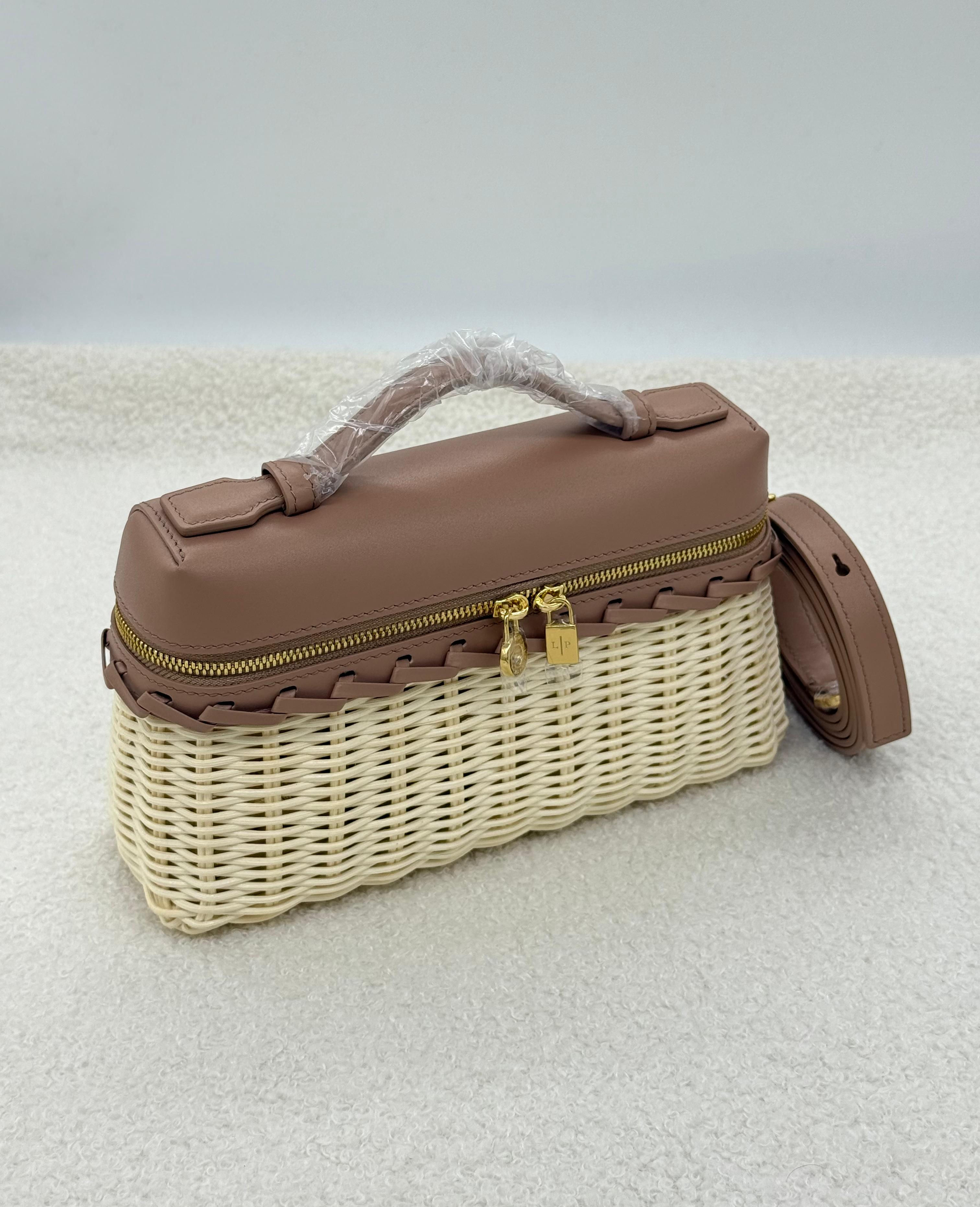Loro Piana Extra Pocket L19 East-West Wicker Bag