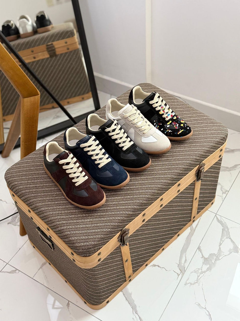 Thumbnail: Maison Margiela Calf & Lambskin Sneakers