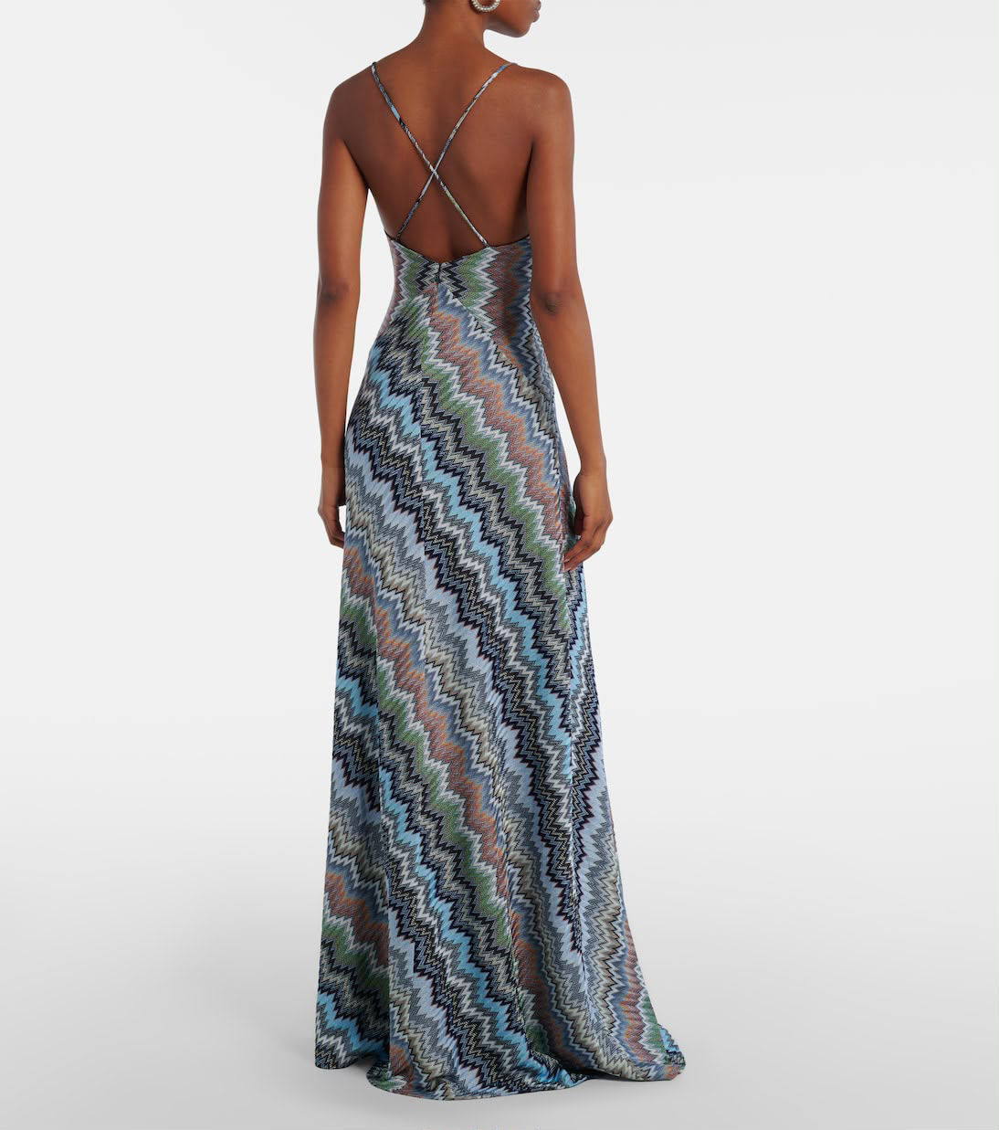Missoni Long Dress with Crossed Straps