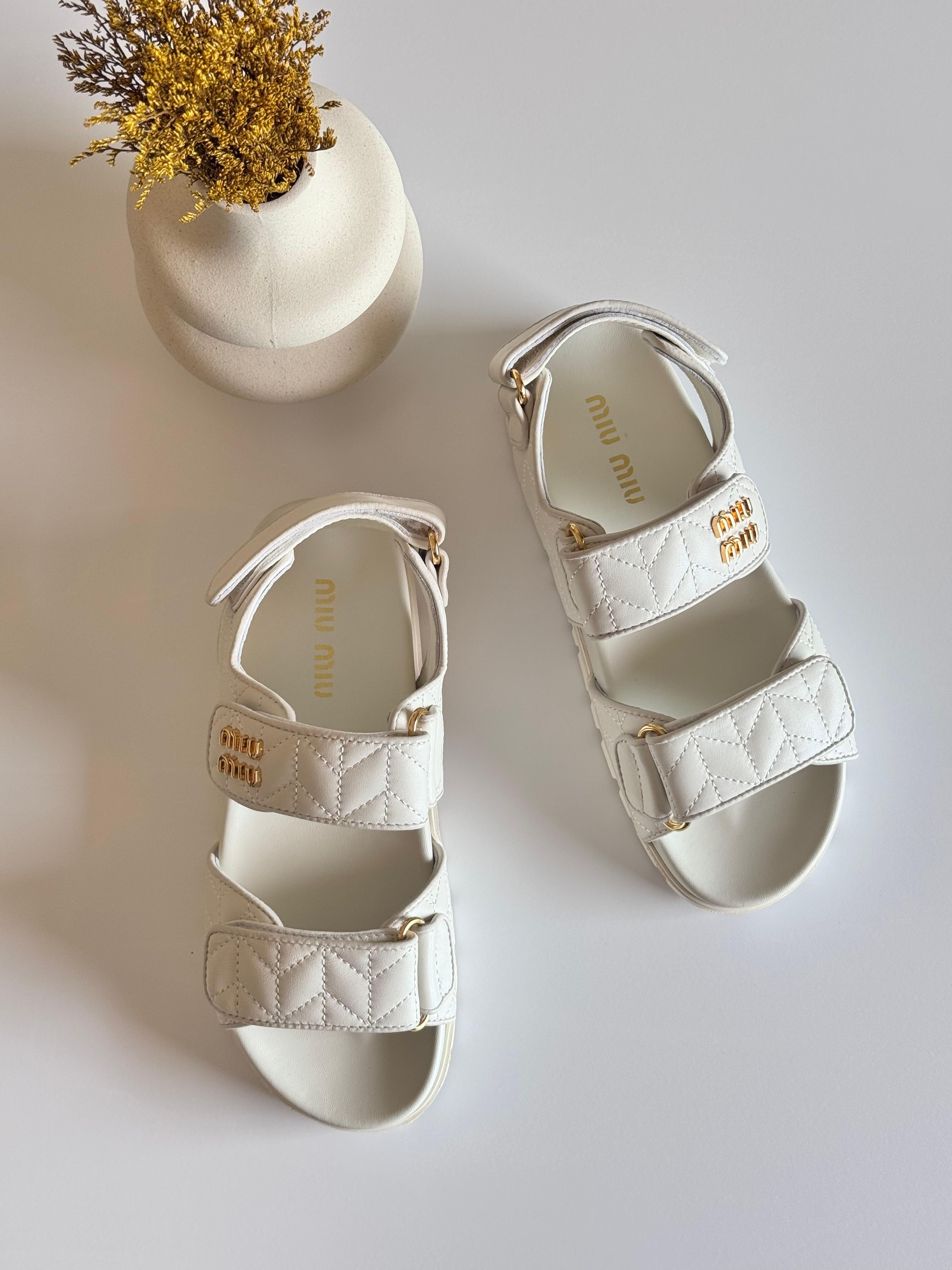 MIU MIU Nappa Sandals