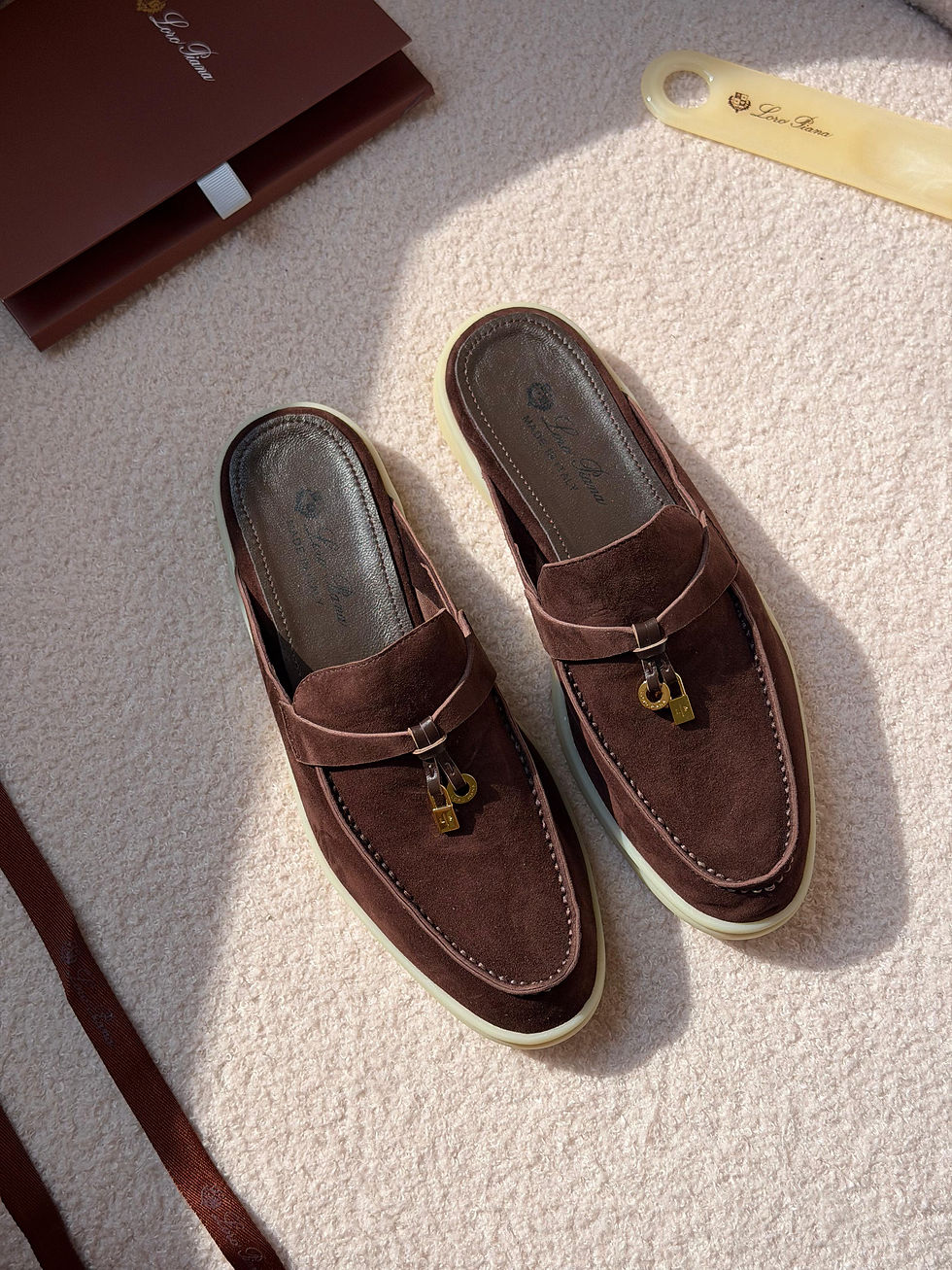 Thumbnail: Loro Piana Babouche Charms Walk Mules