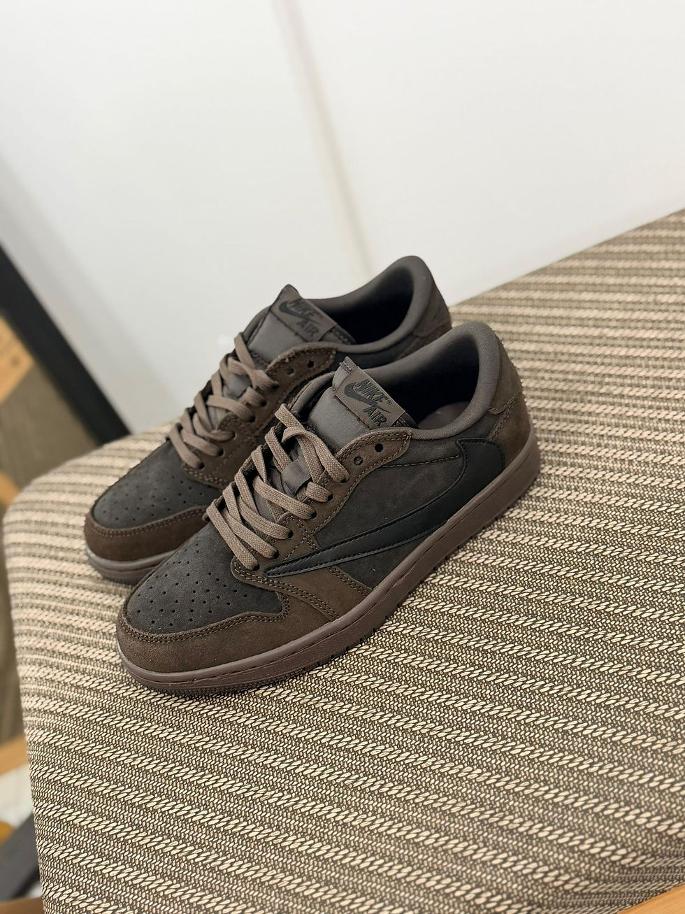 Thumbnail: Travis Scott x Air Jordan 1 Retro Low Velvet Brown and Dark Mocha