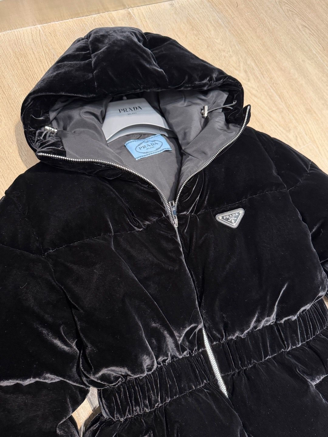 Prada Velvet Down Jacket