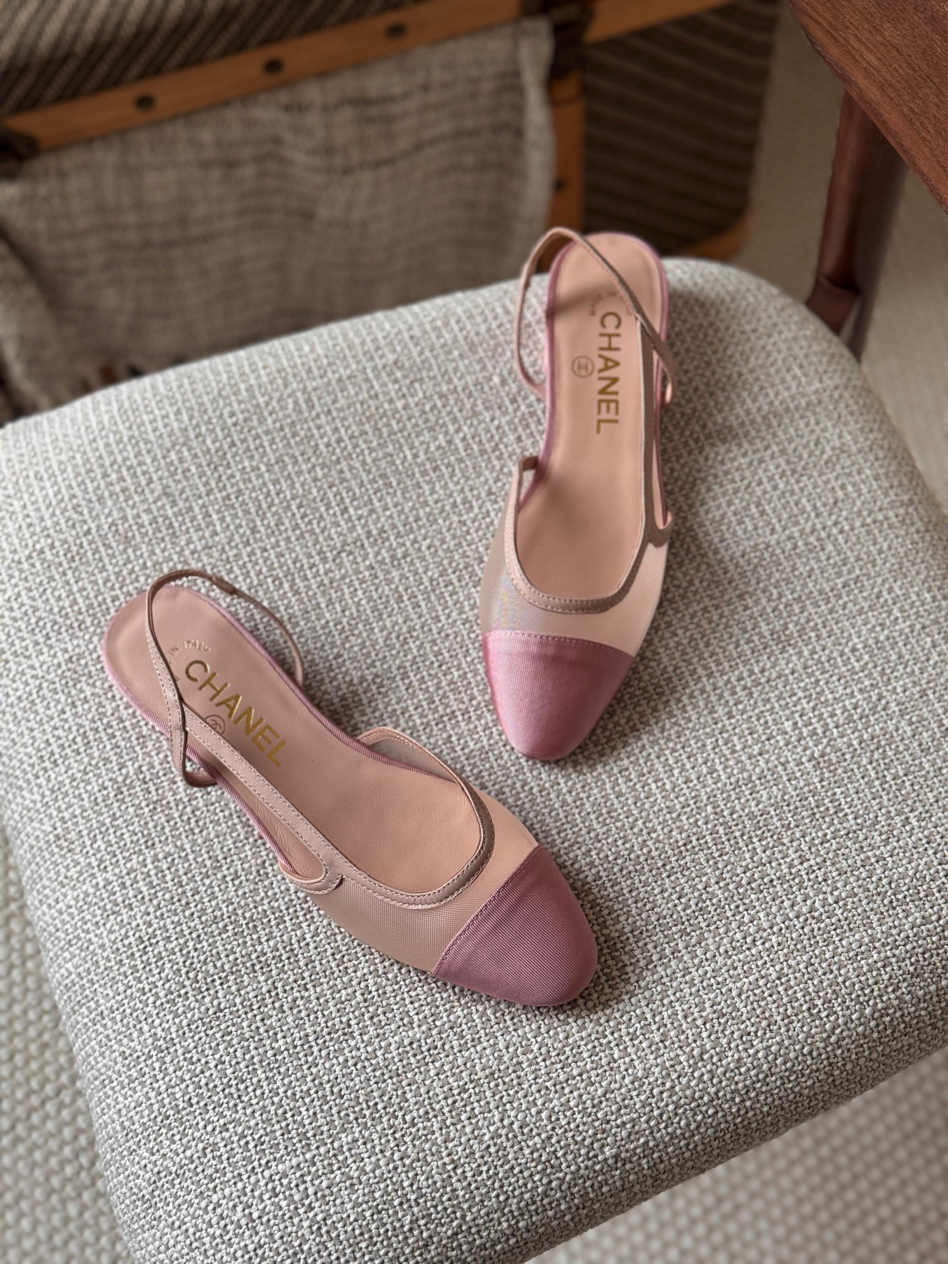 Chanel Slingback Ballet Flats