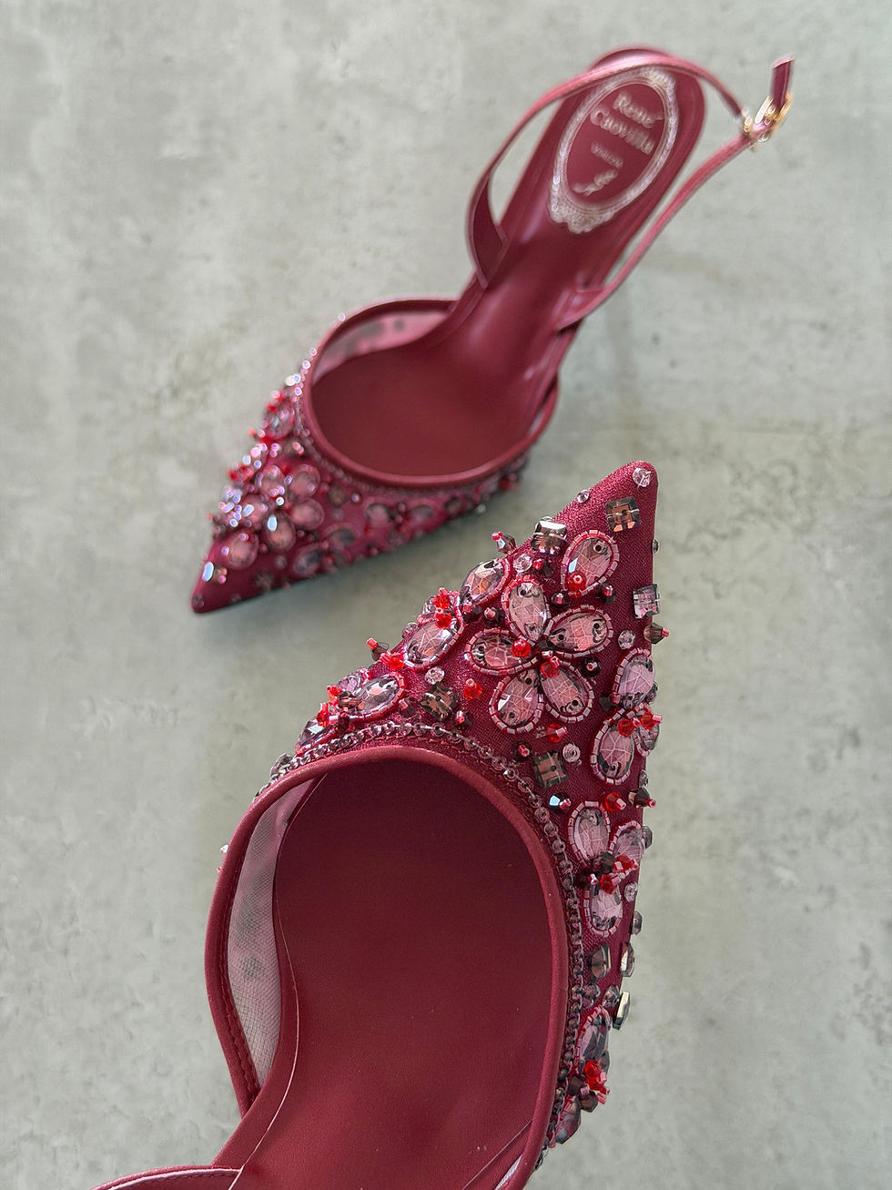 Thumbnail: Rene Caovilla Aretha 80mm Slingback Heels