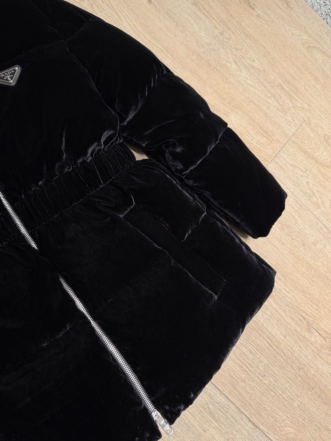 Prada Velvet Down Jacket
