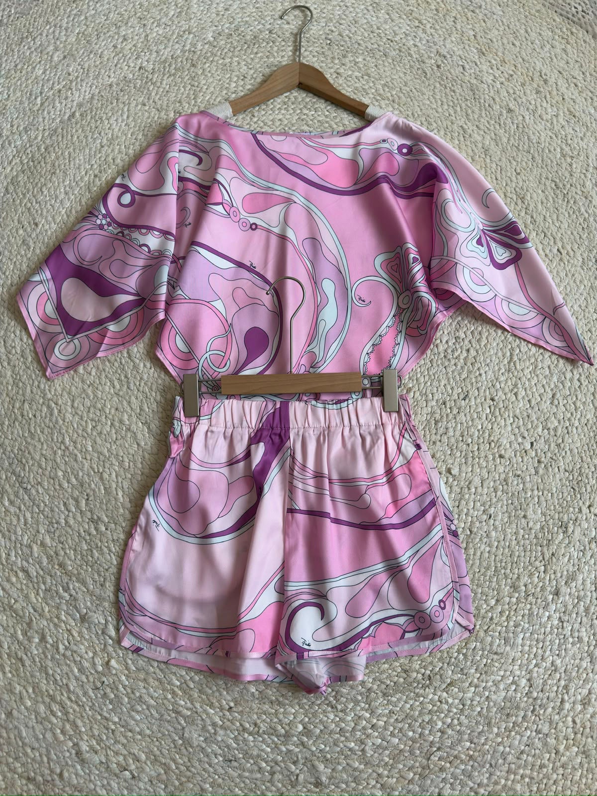 Emilio Pucci Printed Silk Full Set
