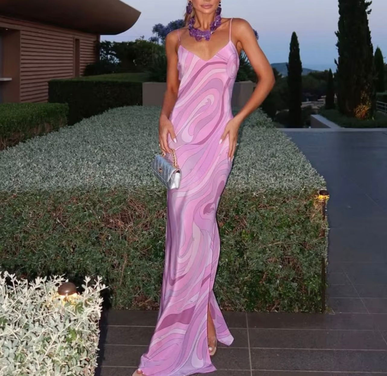Emilio Pucci Iride-print Maxi Dress
