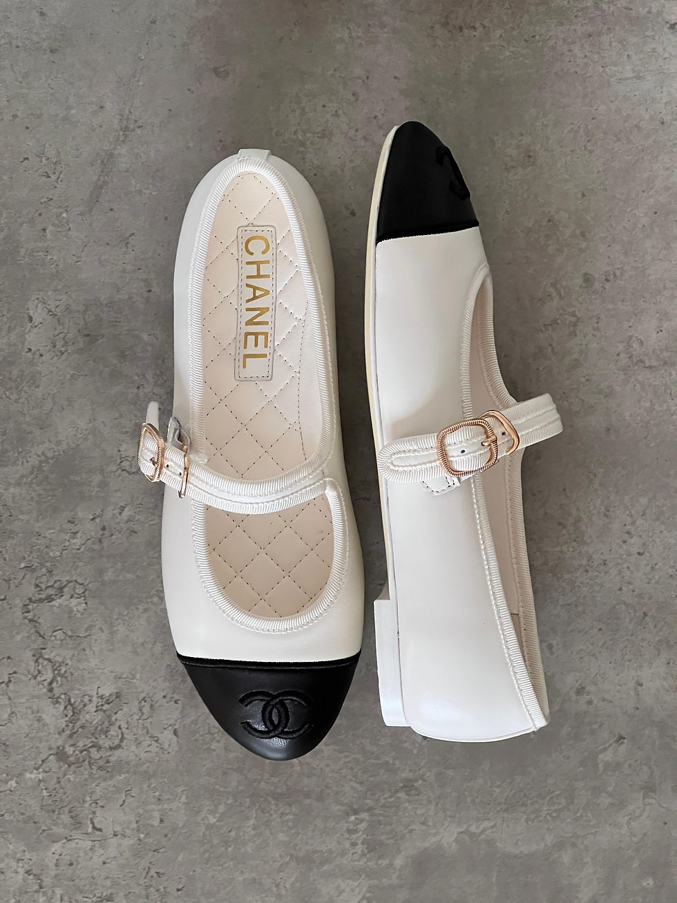 Thumbnail: Chanel Mary Janes Ballet Flats