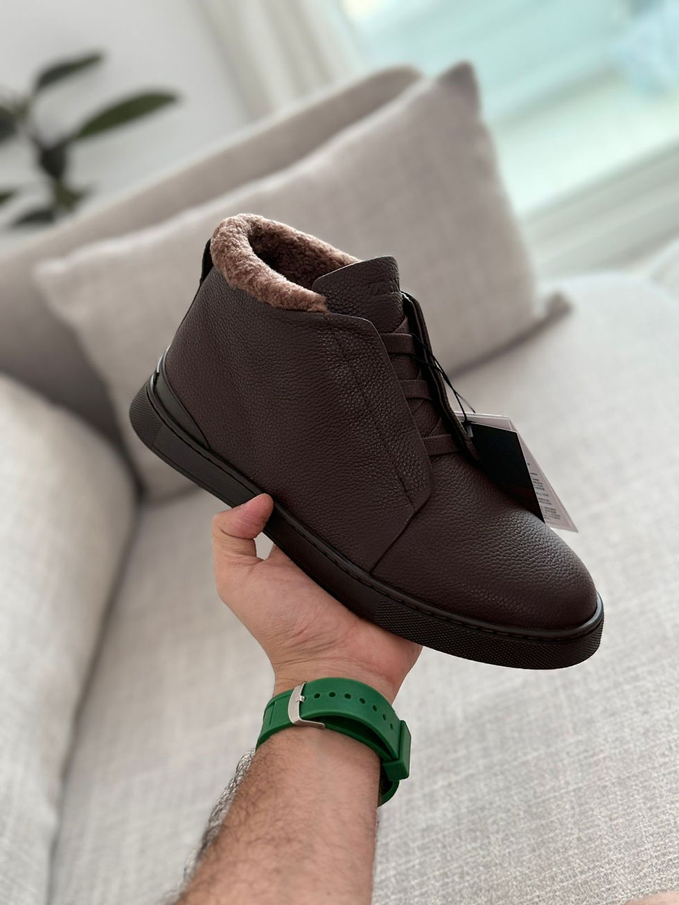 Thumbnail: Zegna Triple Stitch Winter Sneakers
