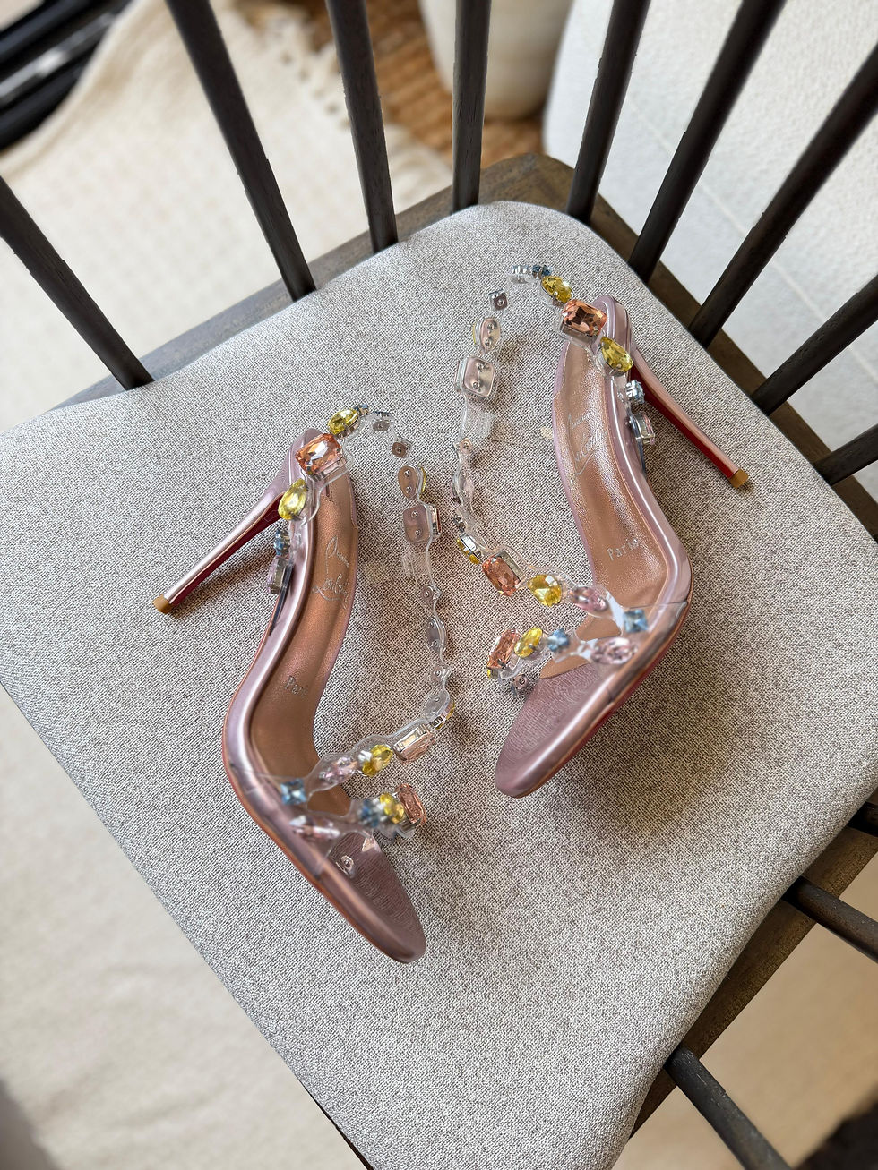 Thumbnail: Christian Louboutin Rosa Z 100 Sandals