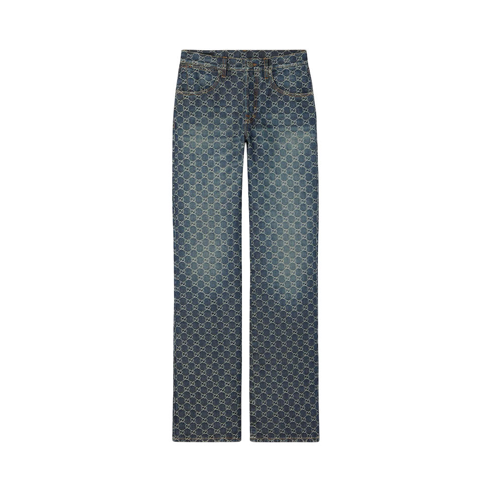 Thumbnail: Gucci GG Denim Jacquard Pants