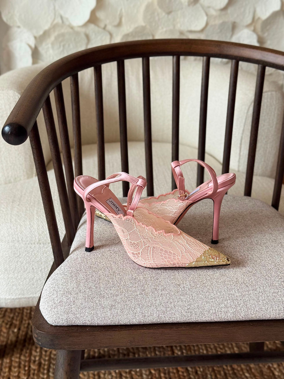Thumbnail: Jimmy Choo Lace Pumps with Metal Lace Detail