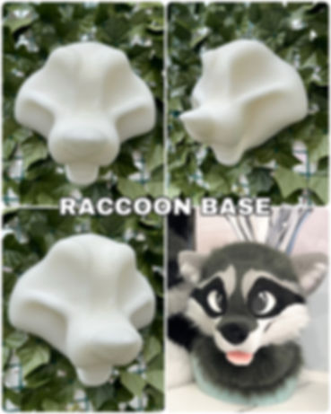 Raccoon Fursuit Headbase- MADE TO ORDER