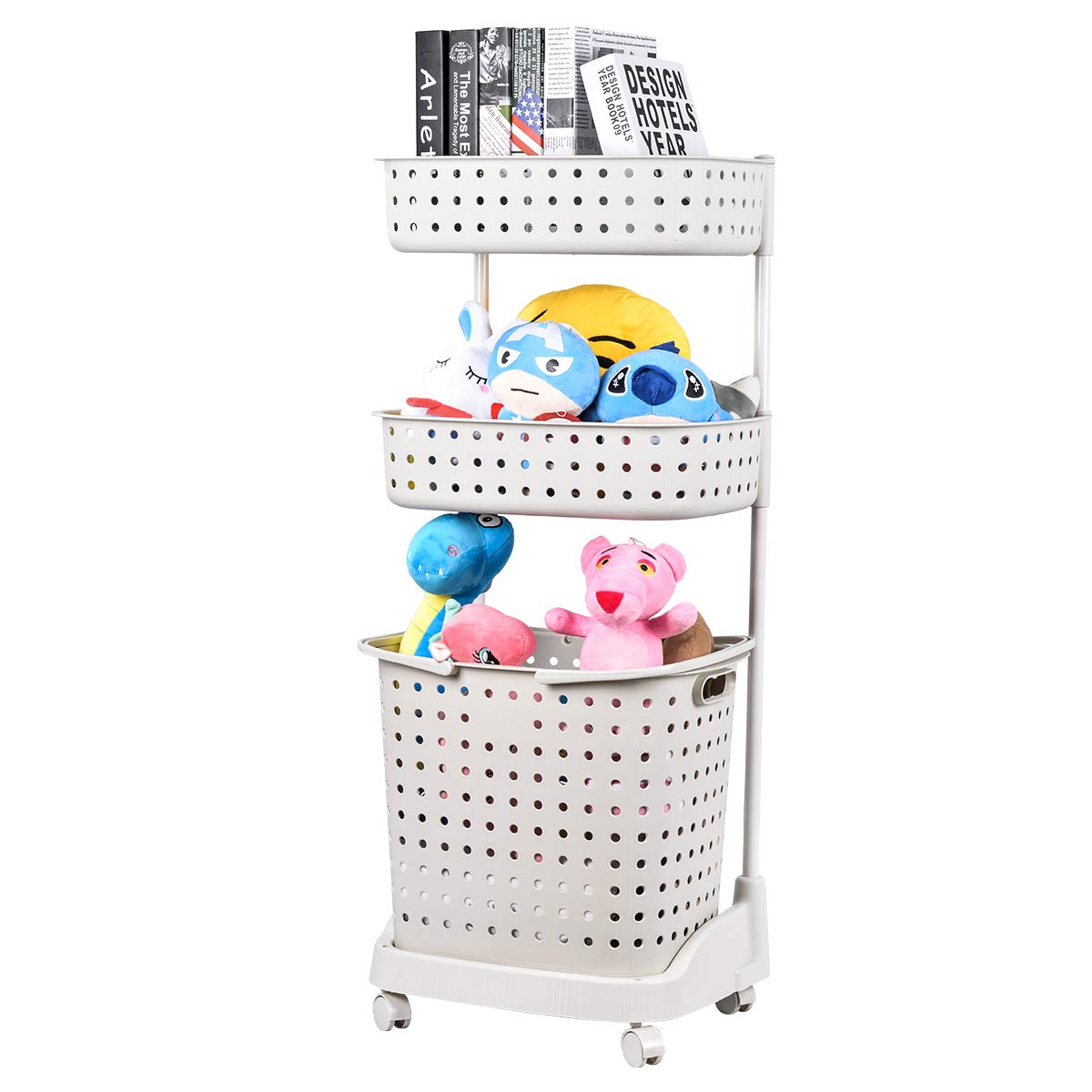rolling toy storage cart