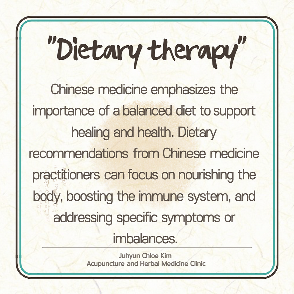hinese medicine emphasizes the importance of a balanced diet to support healing and health. Dietary recommendations from Chinese medicine practitioners can focus on nourishing the body, boosting the immune system, and addressing specific symptoms or imbalances.