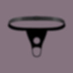 Product image front view of daring and eye-catching men's backless, floating underwear with revealing pouch and stretch elastic band with studs.
