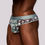 Thumbnail: Geo print sheer thong side view