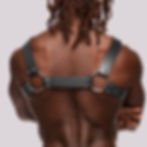 neoprene harness on model back