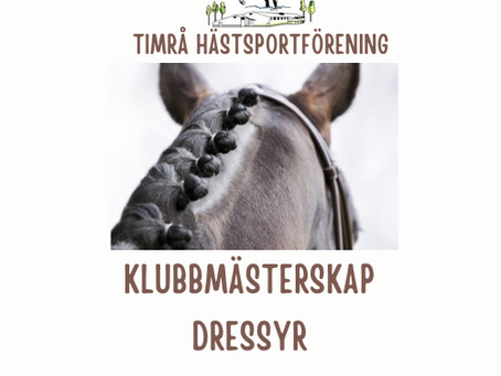 Anmäl till KM i dressyr!