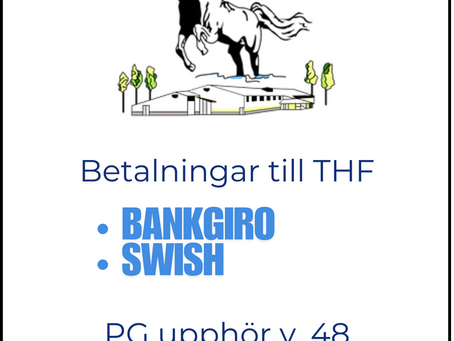 Vårt PG-nummer upphör